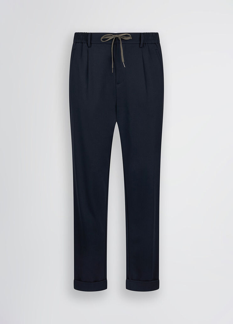 Dark blue trousers with darts dark blue Liu Jo - large image number 6 Dark blue trousers with darts dark blue Liu Jo - large image number 6