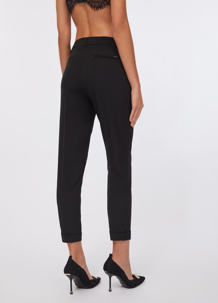 Trousers with turn-ups black Liu Jo - large image number 1