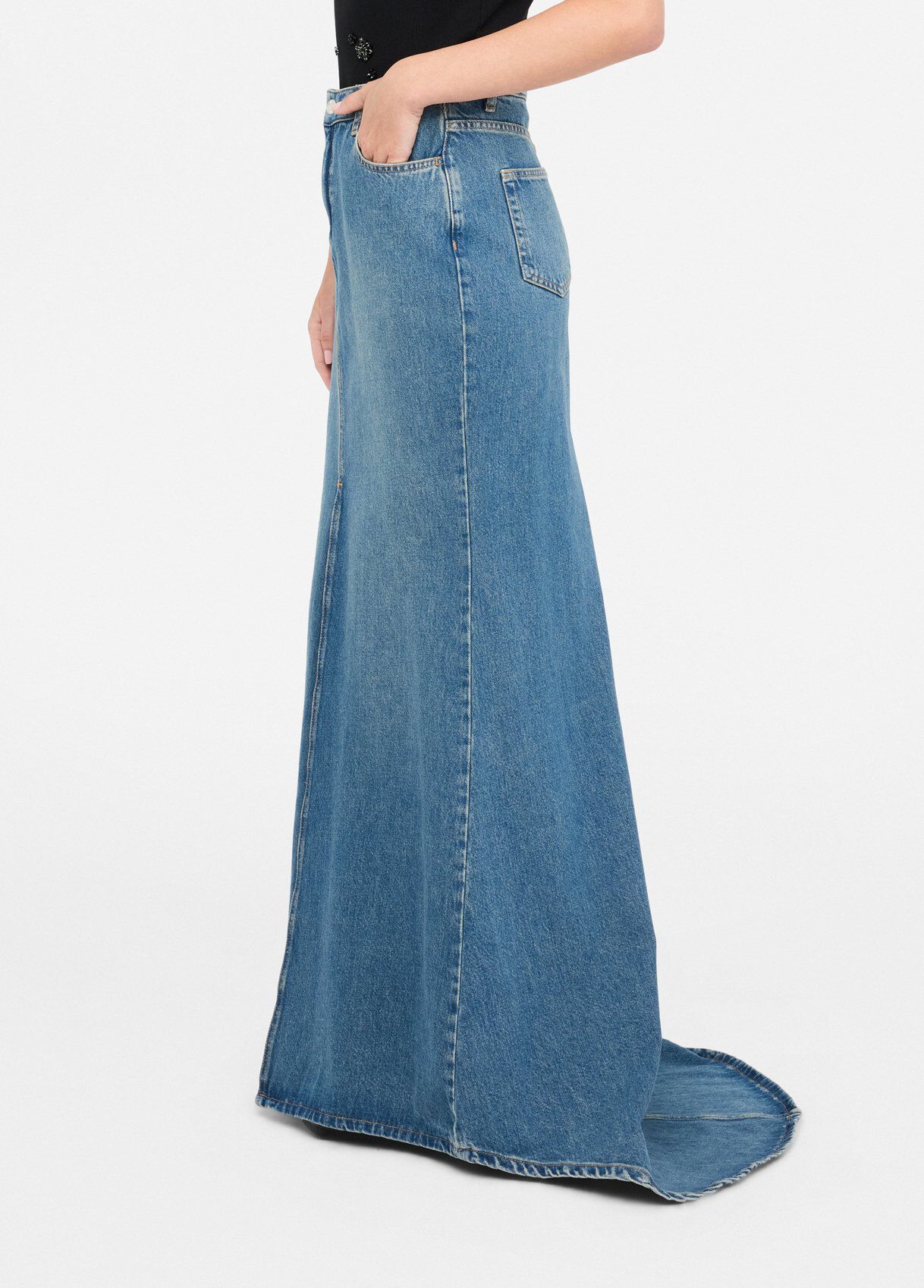 Denim mermaid skirt colour light blue denim | Liu Jo Denim mermaid skirt colour light blue denim | Liu Jo