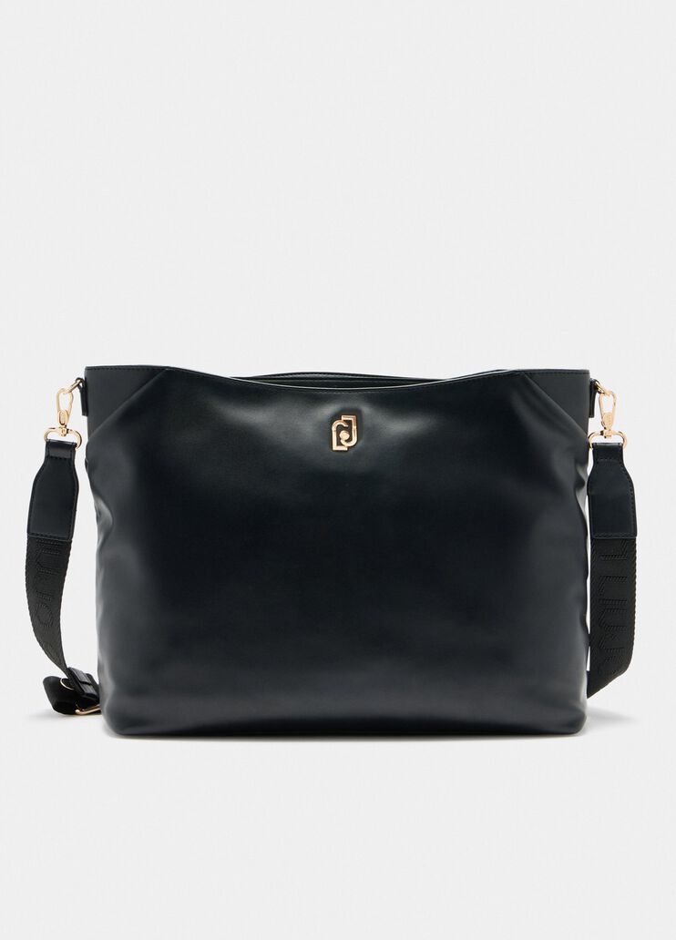 Bolso tote mediano con charm negro Liu Jo - medium Bolso tote mediano con charm negro Liu Jo - medium