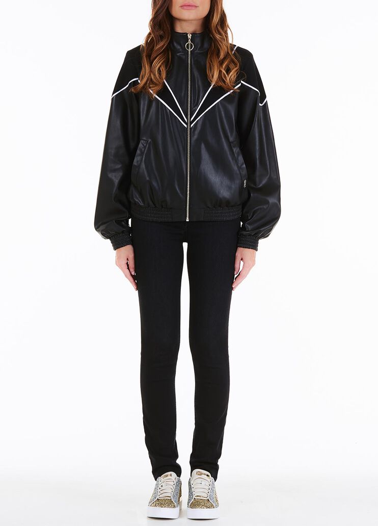 Куртка из ткани с полимерным покрытием чёрный Liu Jo - large image number 0