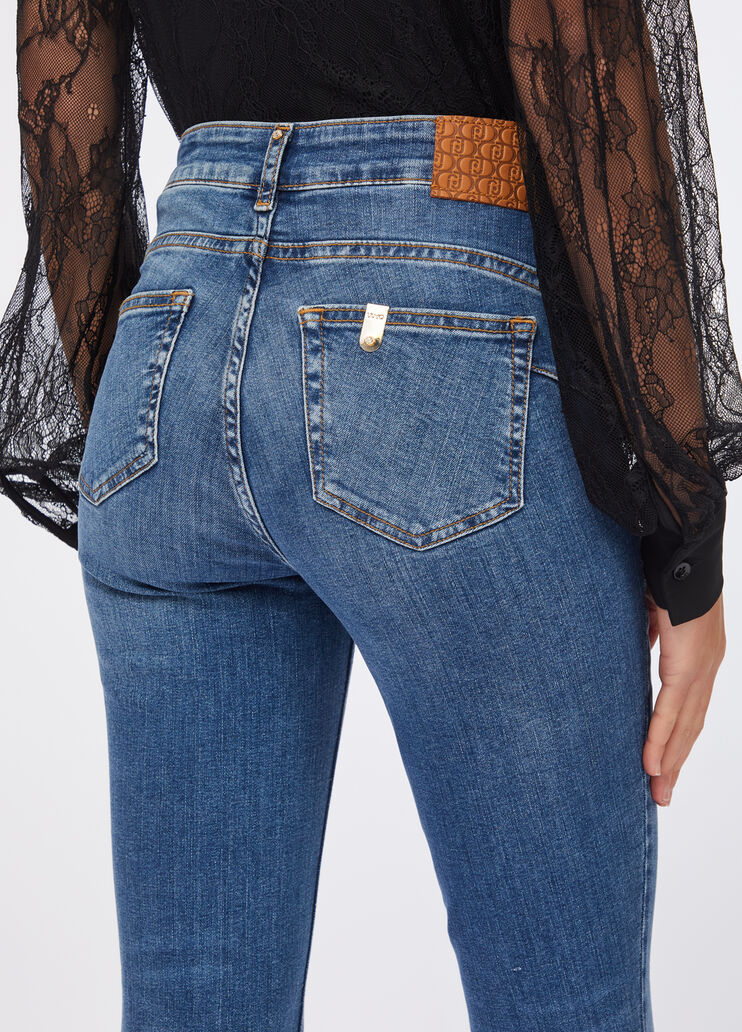 High-rise skinny jeans light blue denim Liu Jo - medium