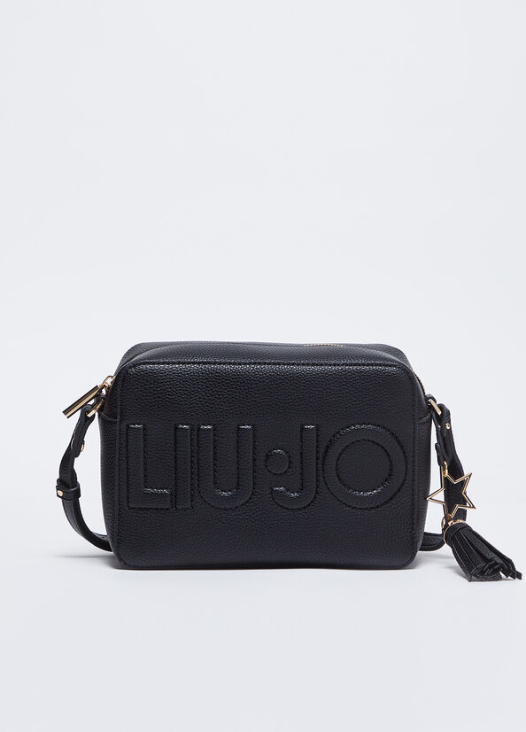Sac à bandoulière avec charm noir Liu Jo - large image number 1
