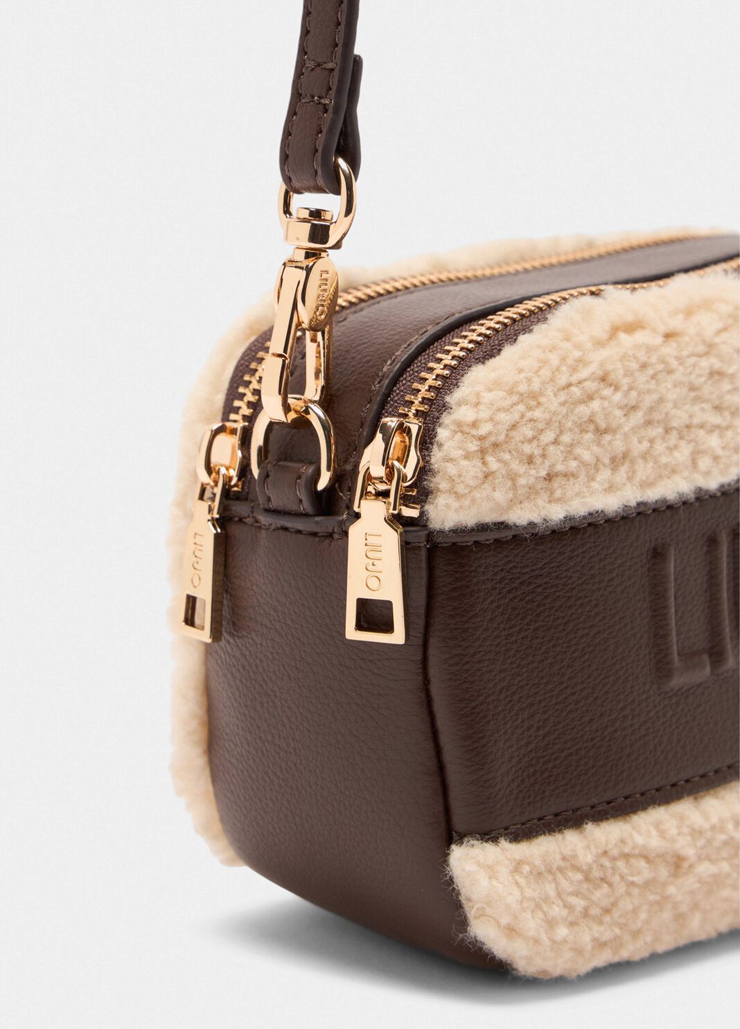 Small teddy crossbody bag dark brown Liu Jo - large image number 5