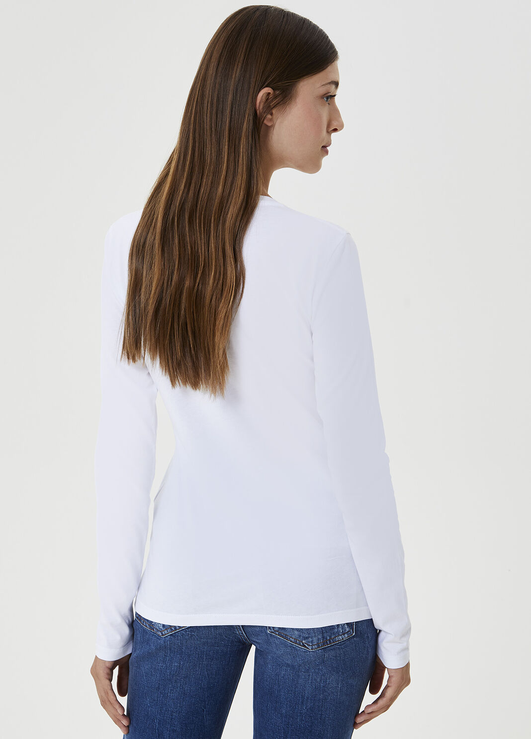 T-shirt with logo Optic White Liu Jo - large image number 1