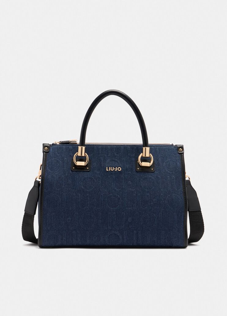 Medium denim tote bag blue Liu Jo - medium Medium denim tote bag blue Liu Jo - medium