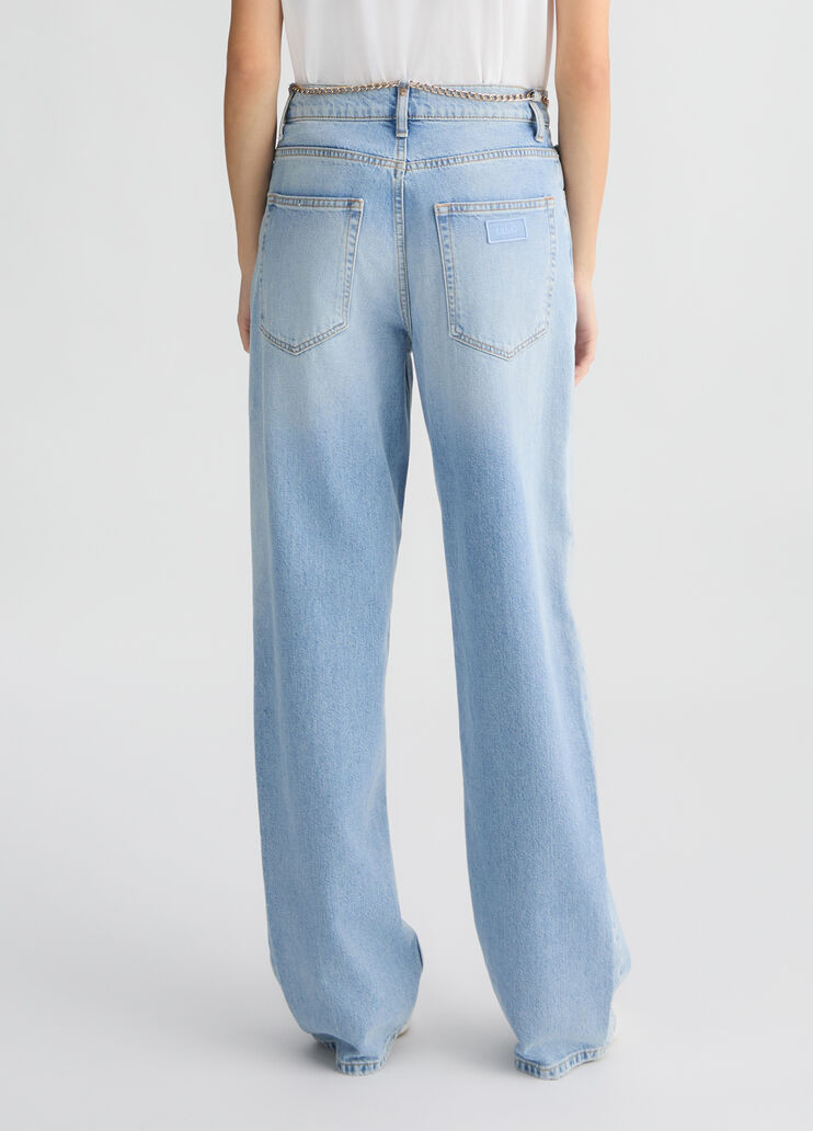 High-waisted straight-leg jeans Blue denim Liu Jo - large image number 1 High-waisted straight-leg jeans Blue denim Liu Jo - large image number 1