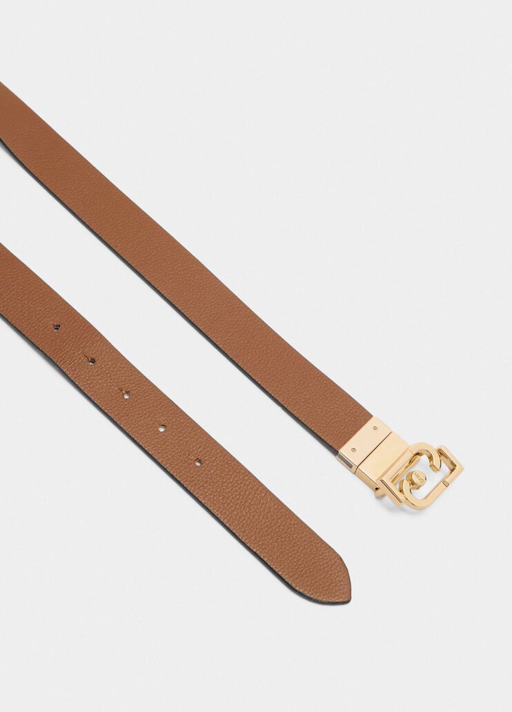 Reversible belt with logo gingerbread Liu Jo - large image number 2