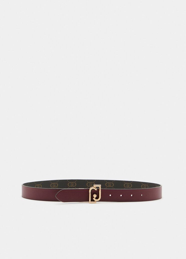 Reversible belt with logo red Liu Jo - medium