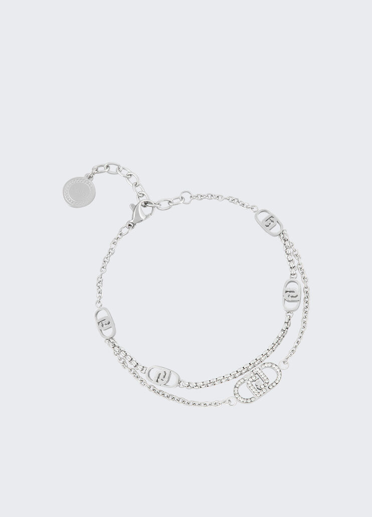  Bracelet with monogram logo silver Liu Jo - medium