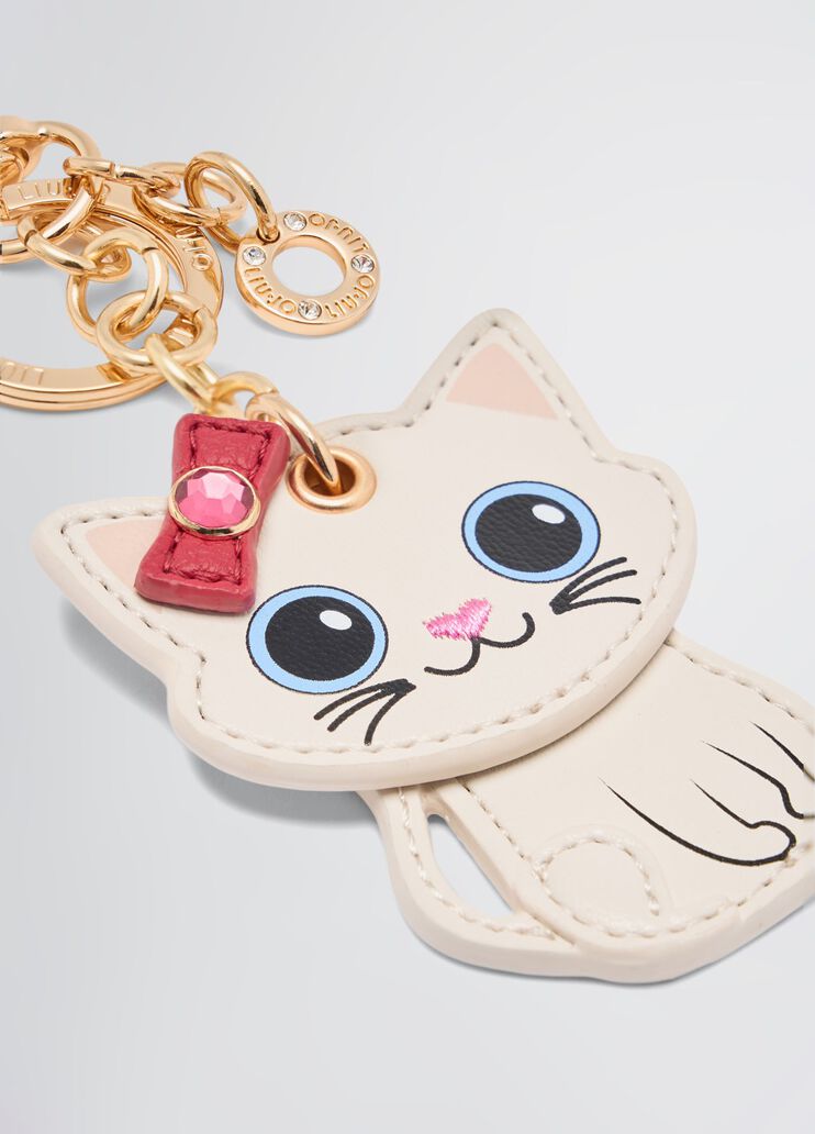 Cat keyring  cream Liu Jo - medium Cat keyring  cream Liu Jo - medium