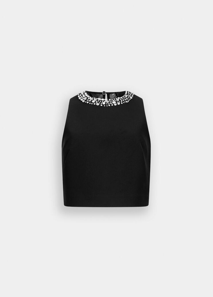 Top with gemstones black Liu Jo - large image number 6 Top with gemstones black Liu Jo - large image number 6