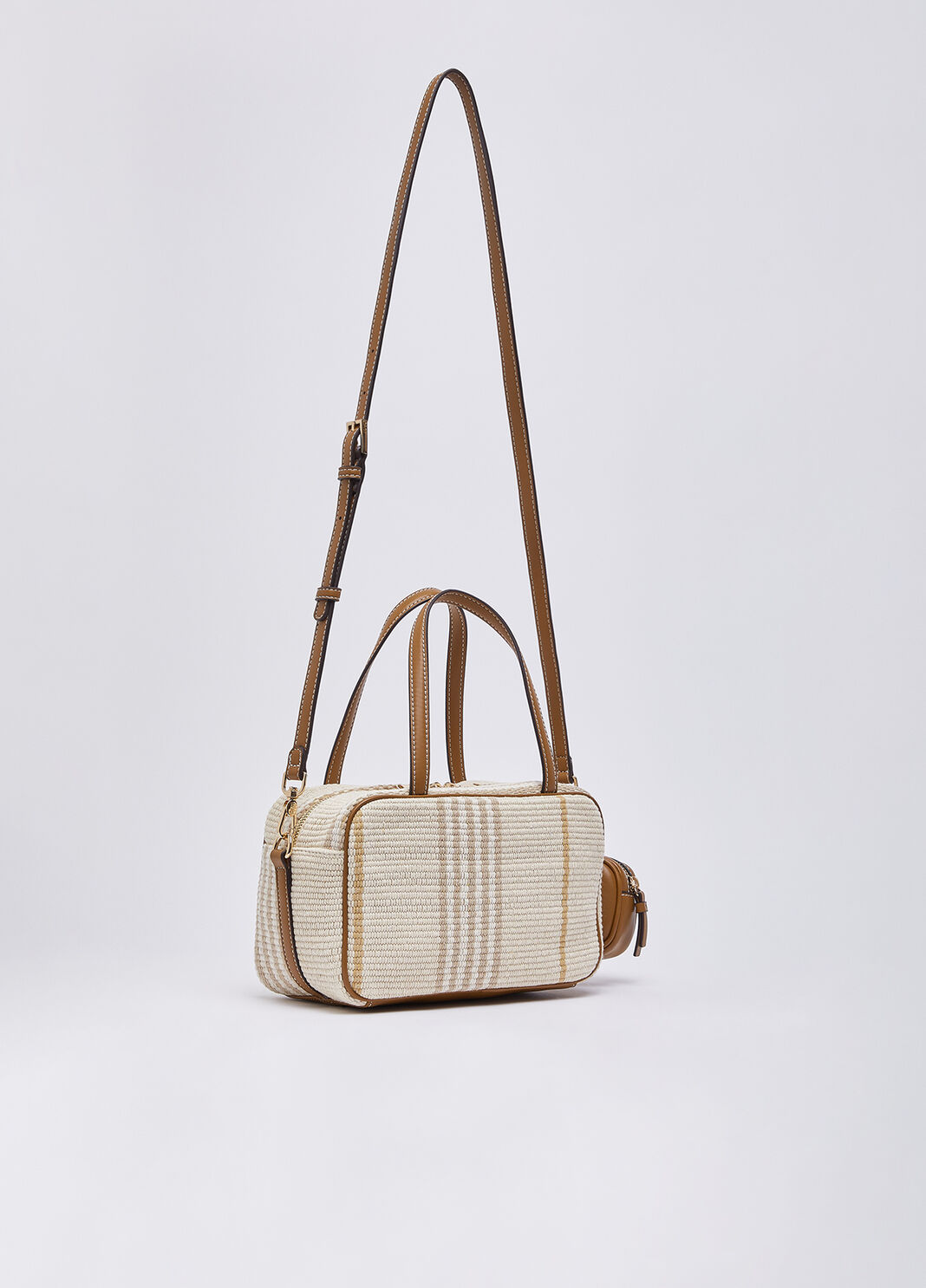 Medium bowling bag with lace detailing beige Liu Jo - large image number 3
