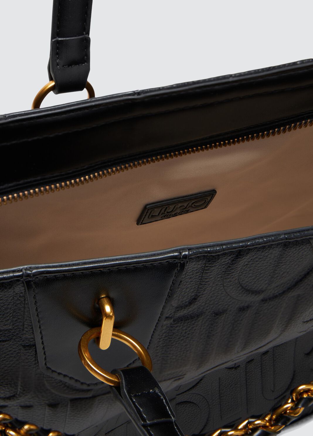 Medium tote bag with decorative charm black Liu Jo - large image number 6