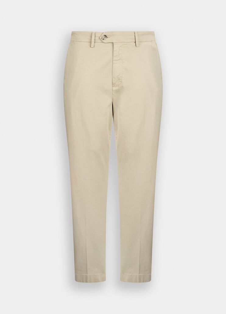 Satin chinos with drawstring beige Liu Jo - large image number 6 Satin chinos with drawstring beige Liu Jo - large image number 6