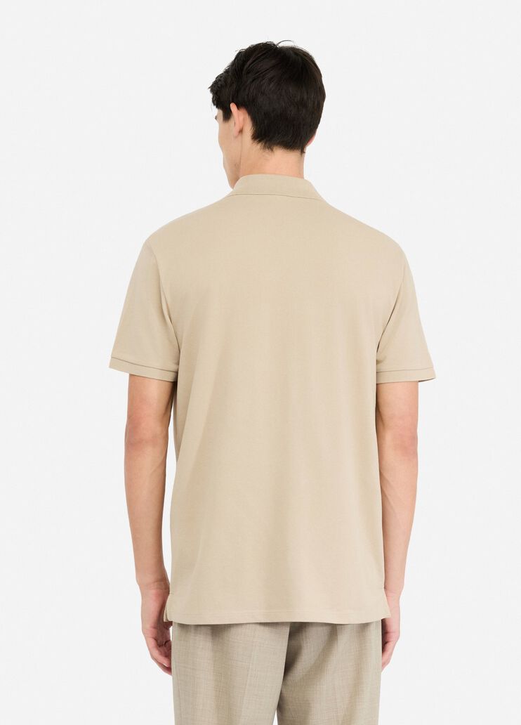 Polo de piqué de algodón beige Liu Jo - large image number 1