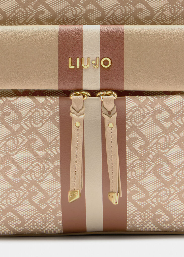 Rucksack with monogram print beige Liu Jo - large image number 4 Rucksack with monogram print beige Liu Jo - large image number 4