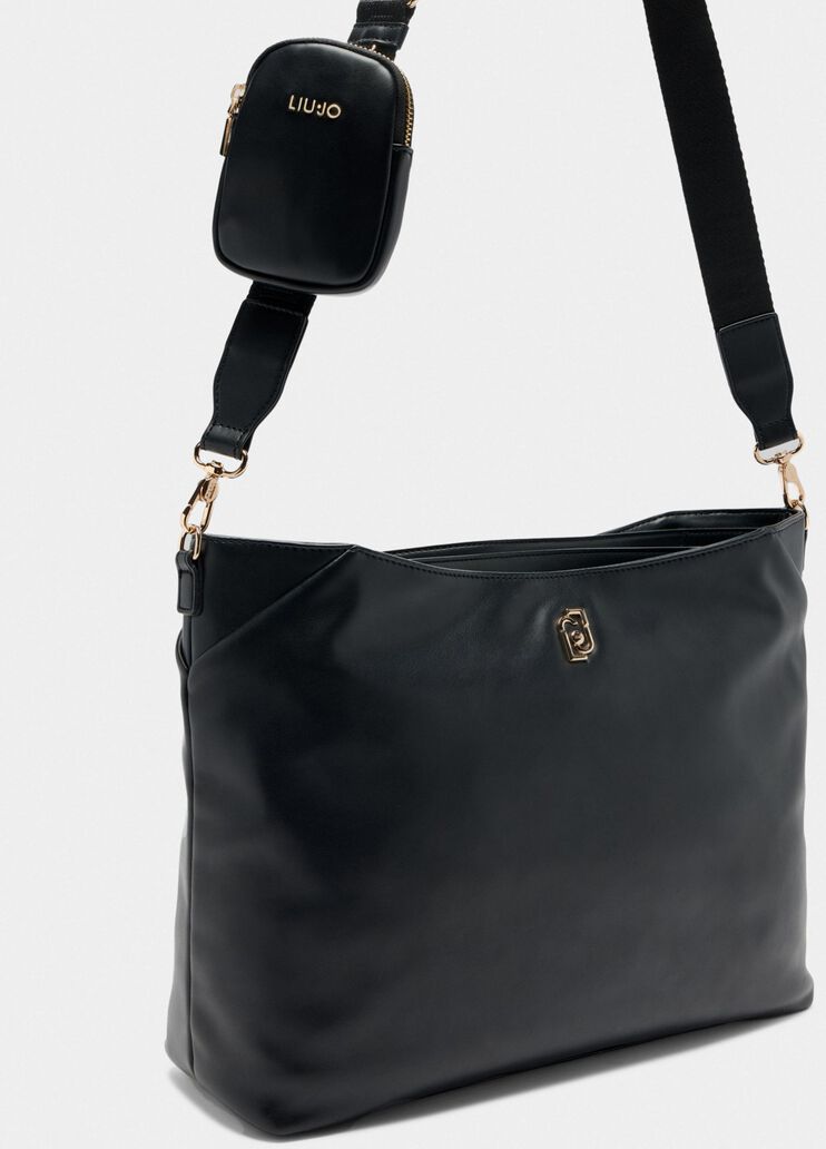 Fourre-tout format moyen avec charm noir Liu Jo - large image number 5