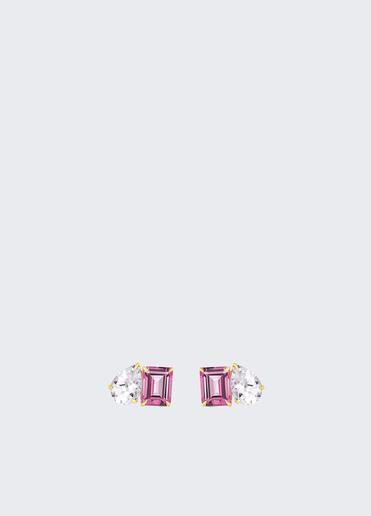 Earrings with gemstones purple Liu Jo - medium Earrings with gemstones purple Liu Jo - medium