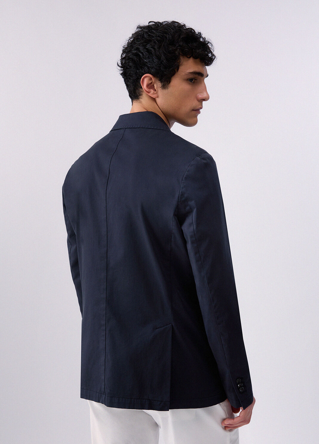 Elegant stretch satin jacket  dark blue Liu Jo - large image number 1
