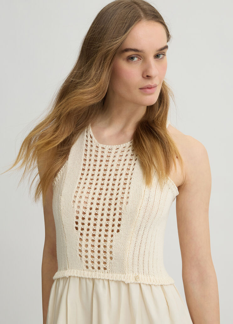 Cotton dress light beige Liu Jo - medium Cotton dress light beige Liu Jo - medium