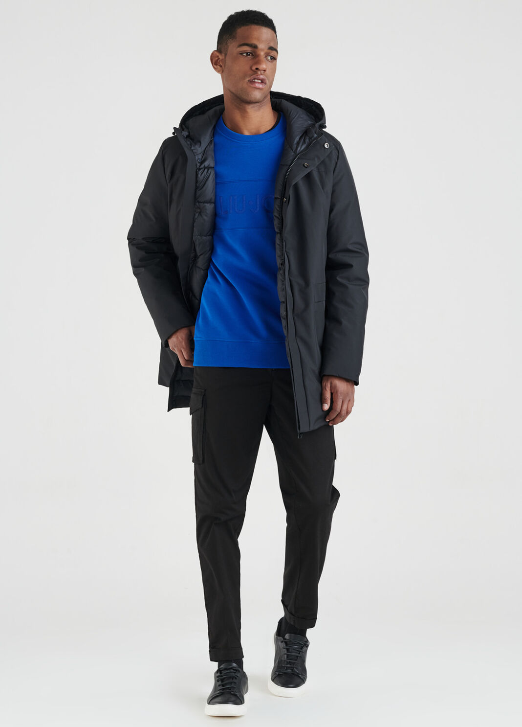 Hooded jacket Black Liu Jo - large image number 3