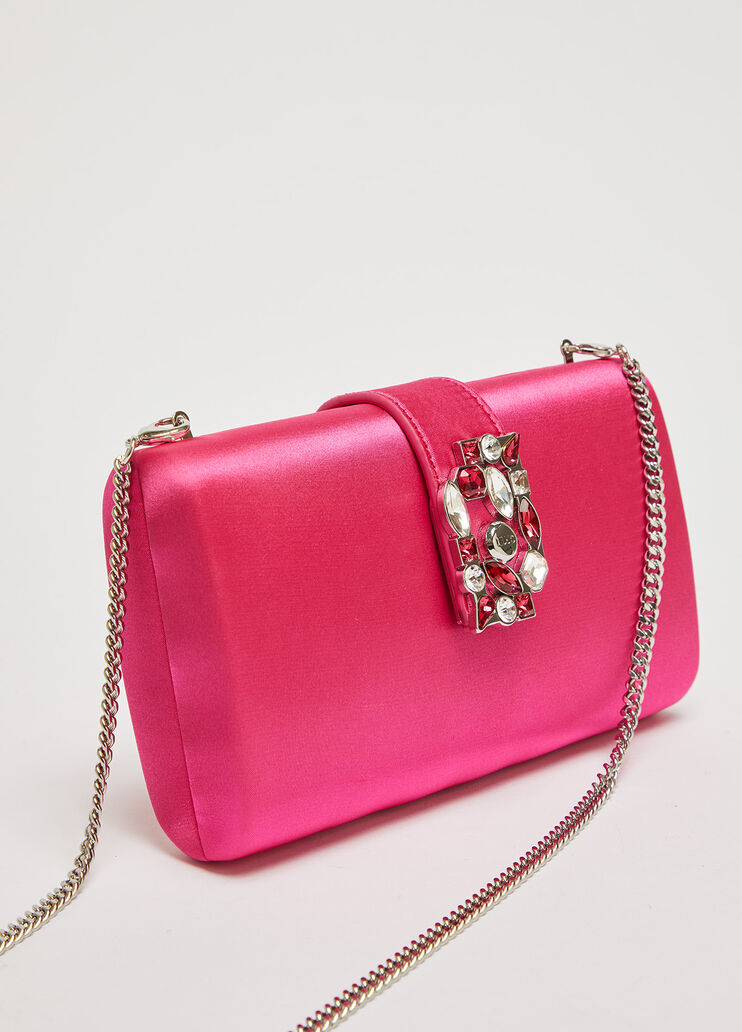 Атласный клатч  фуксия Liu Jo - large image number 4