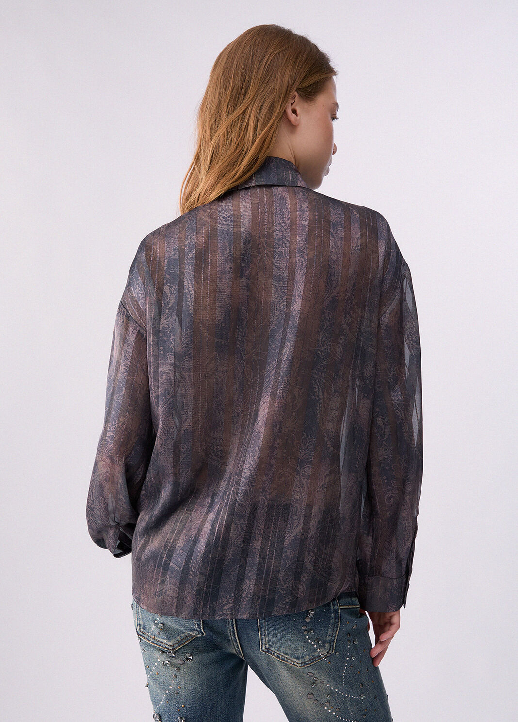 Shirt with digital print brown Liu Jo - large image number 1