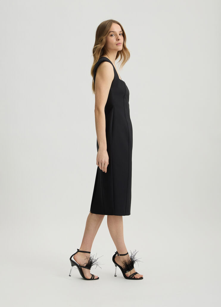 Black stretch fabric sheath dress black Liu Jo - large image number 3 Black stretch fabric sheath dress black Liu Jo - large image number 3