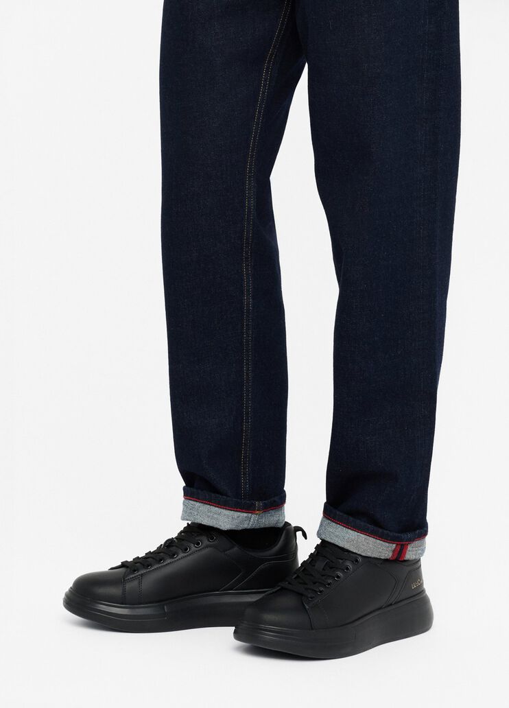 Leather platform sneakers black Liu Jo - medium