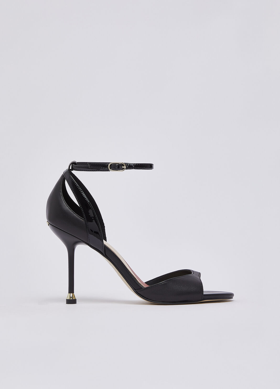 Sandals in nappa leather with heel black Liu Jo - large image number 1