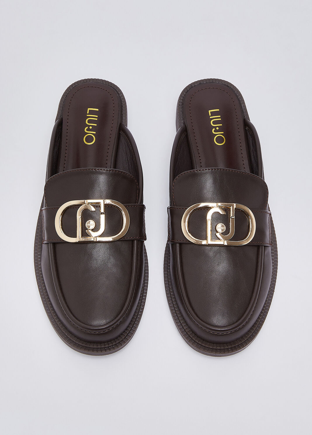 Clogs with logo mocha Liu Jo - large image number 3