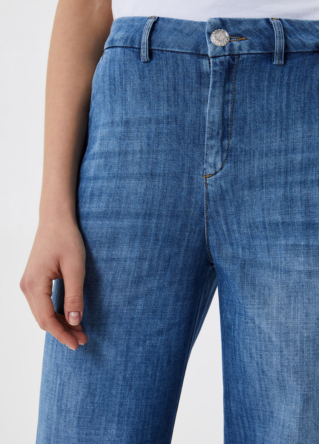 Eco-friendly palazzo jeans Blue Denim Liu Jo - large image number 2