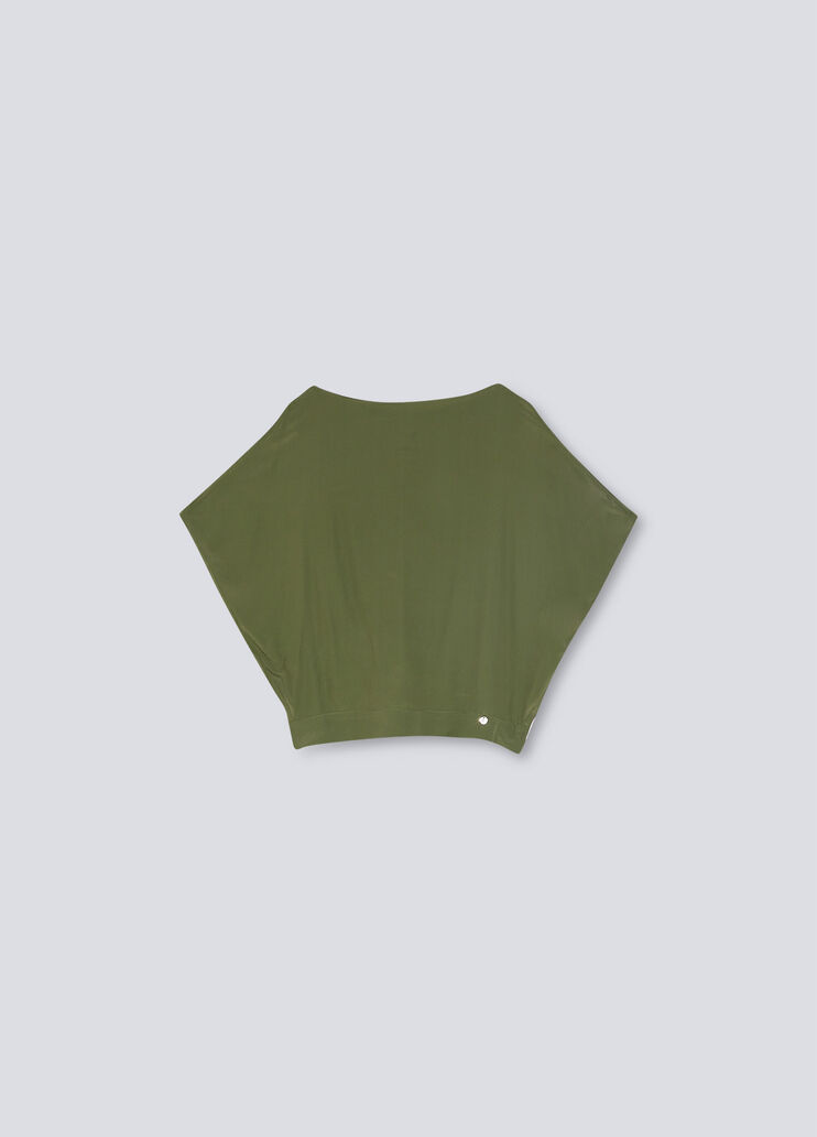 Silk blend blouse with bow green Liu Jo - large image number 4 Silk blend blouse with bow green Liu Jo - large image number 4