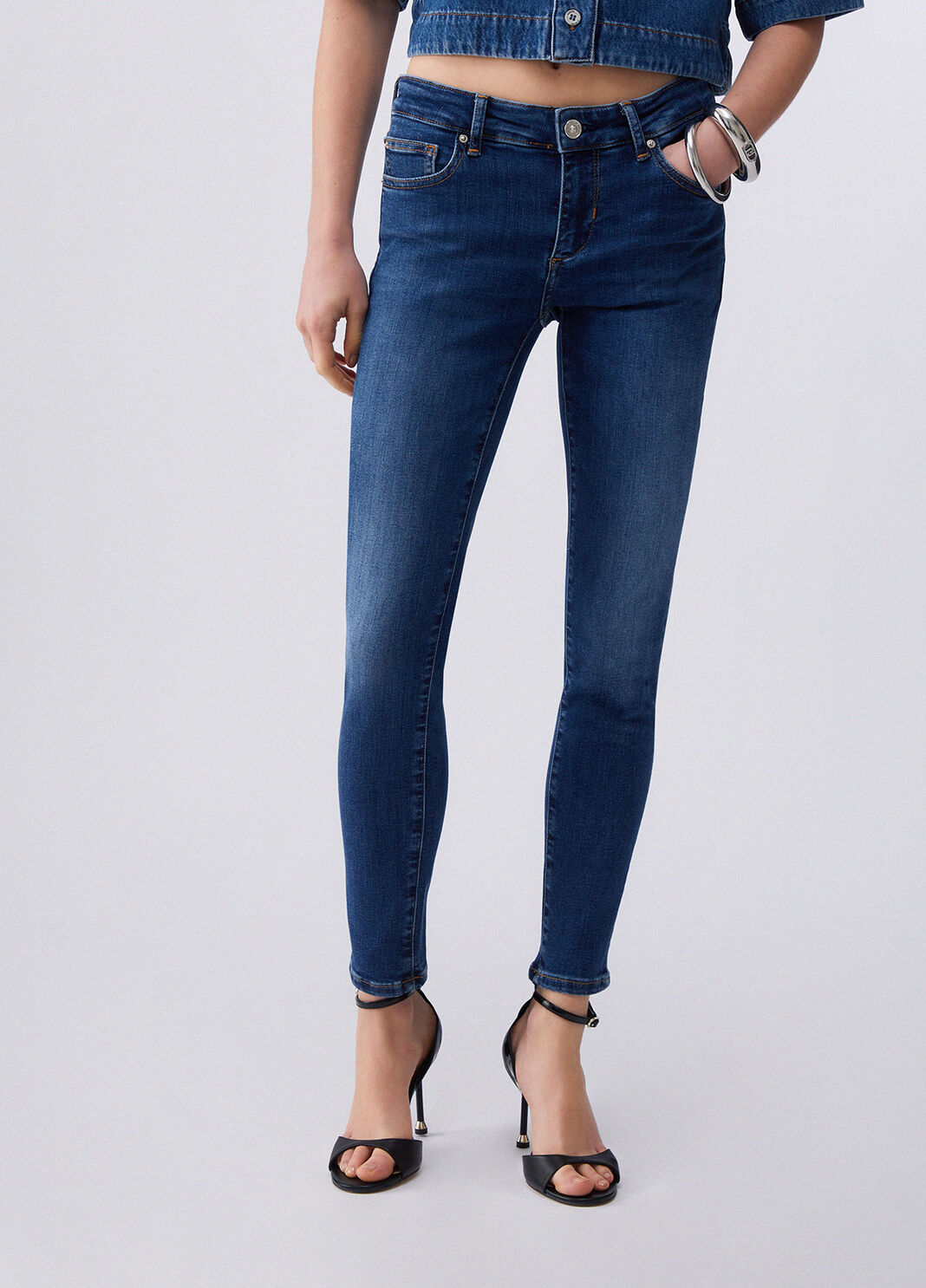 Vaqueros pitillo denim azul oscuro Liu Jo - large image number 0