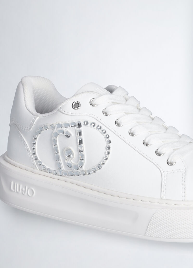 Sneakers with jewel logo white Liu Jo - large image number 6 Sneakers with jewel logo white Liu Jo - large image number 6