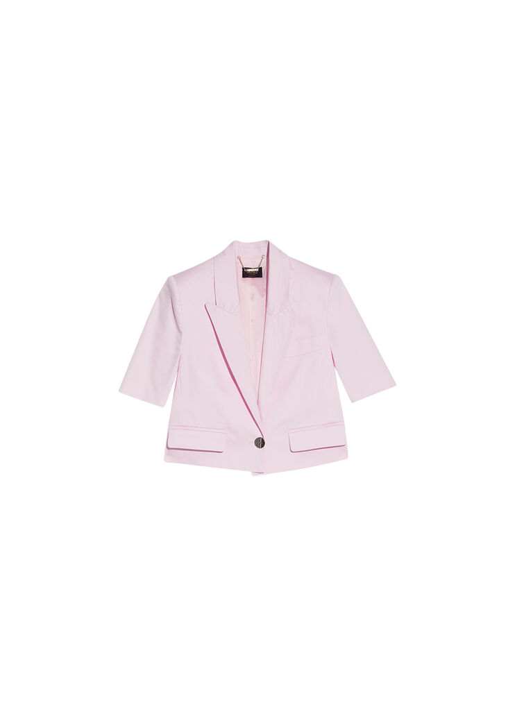 Elegant short-sleeved jacket pink Liu Jo - large image number 4 Elegant short-sleeved jacket pink Liu Jo - large image number 4