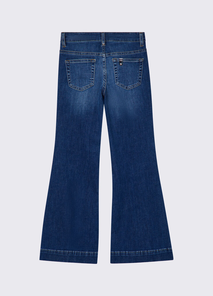 Bootcut-Jeans mit hohem Bund Denimblau Liu Jo - medium