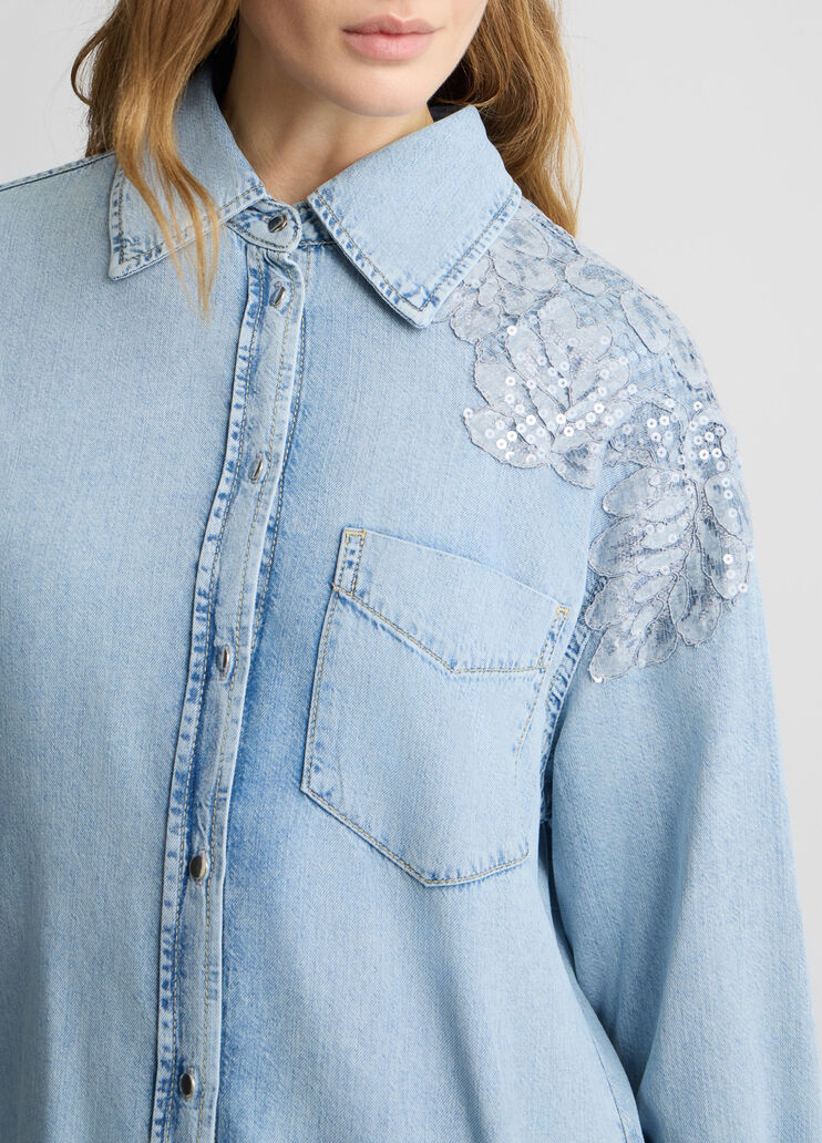 Denim shirt light denim Liu Jo - large image number 2 Denim shirt light denim Liu Jo - large image number 2