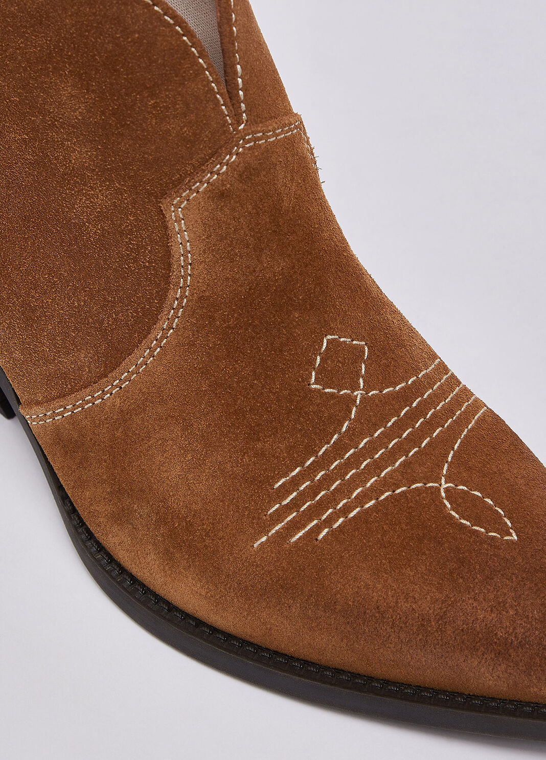 Suede cowboy ankle boots leather colour Liu Jo - large image number 5