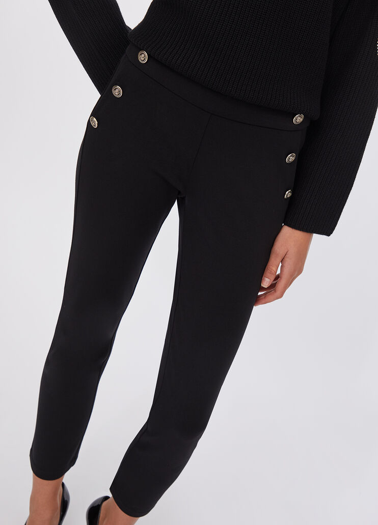 Pantaloni skinny con bottoni nero Liu Jo - medium Pantaloni skinny con bottoni nero Liu Jo - medium