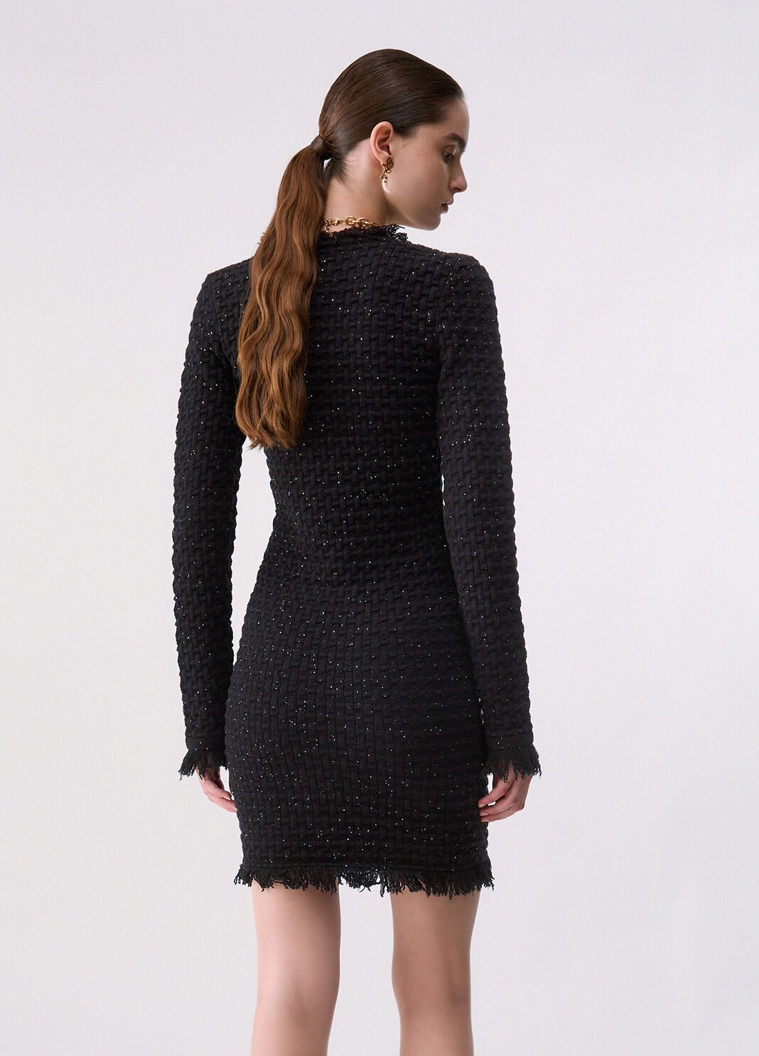 Abito corto in maglia nero Liu Jo - large image number 1