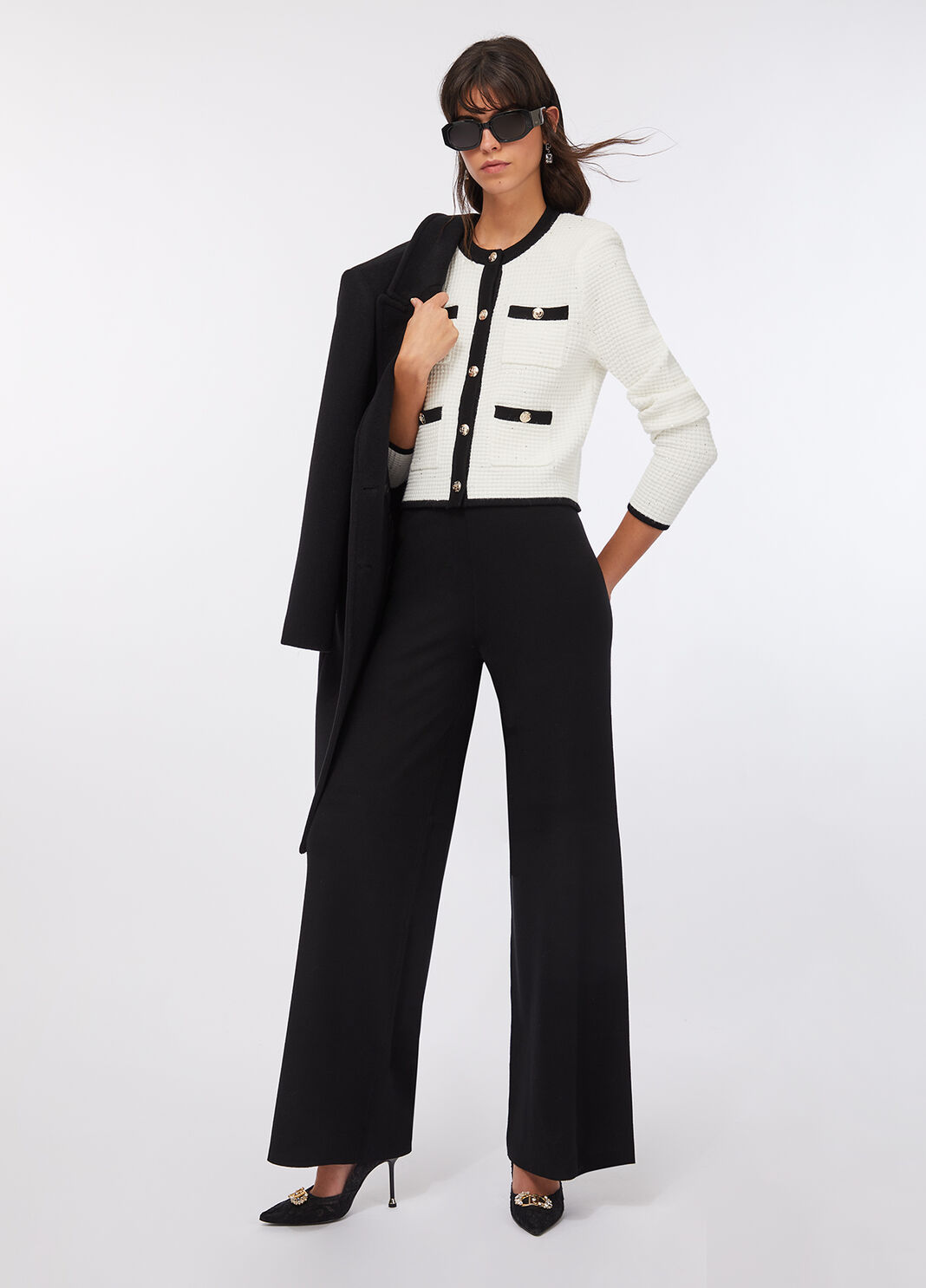 Knitted trousers black Liu Jo - large image number 5