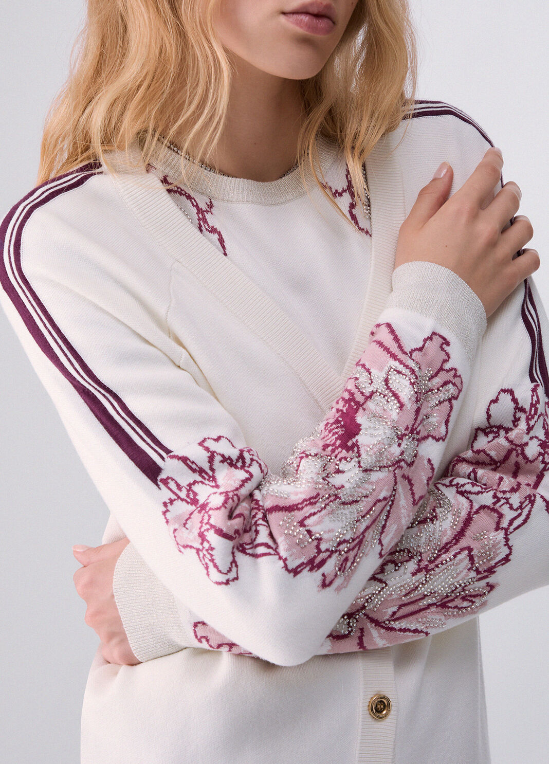 Jacquard Cardigan white Liu Jo - large image number 4