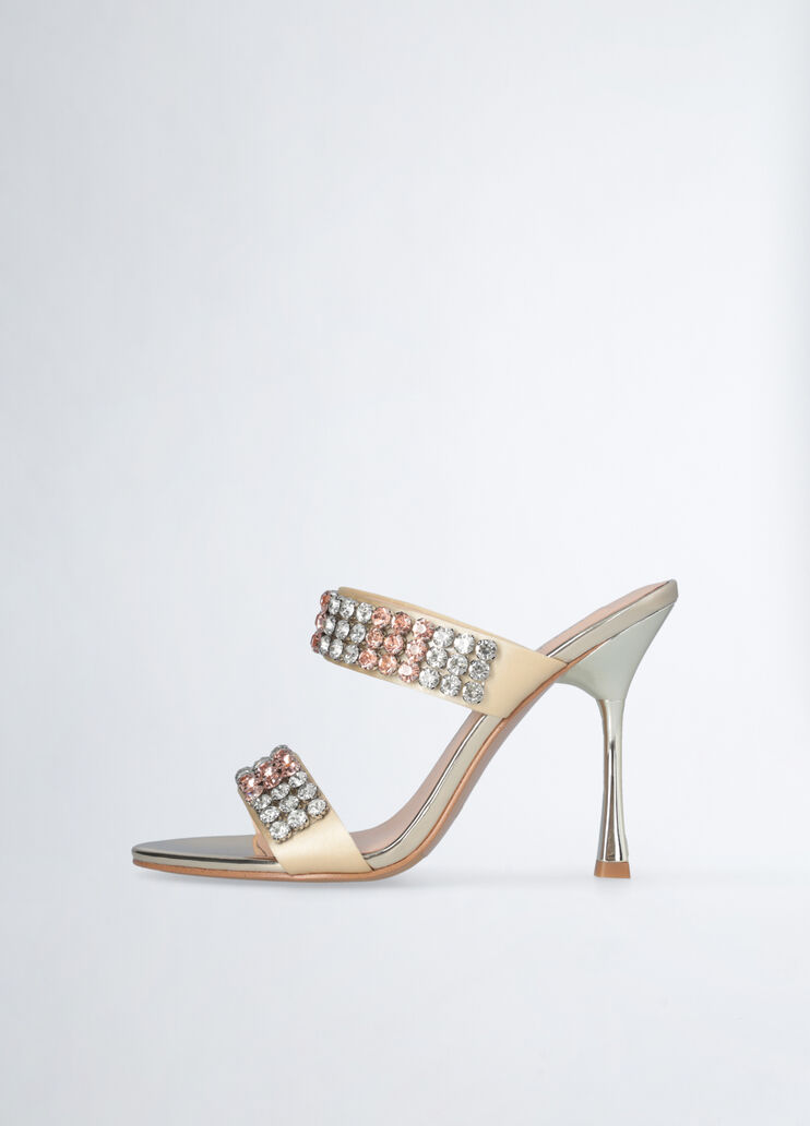 Jewel sandals with heel gold-colour Liu Jo - large image number 4 Jewel sandals with heel gold-colour Liu Jo - large image number 4