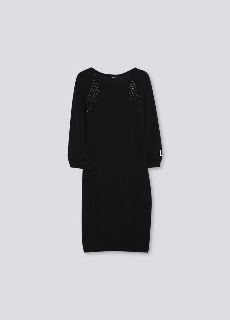 Kurzes Strickkleid Schwarz Liu Jo - large image number 4 Kurzes Strickkleid Schwarz Liu Jo - large image number 4