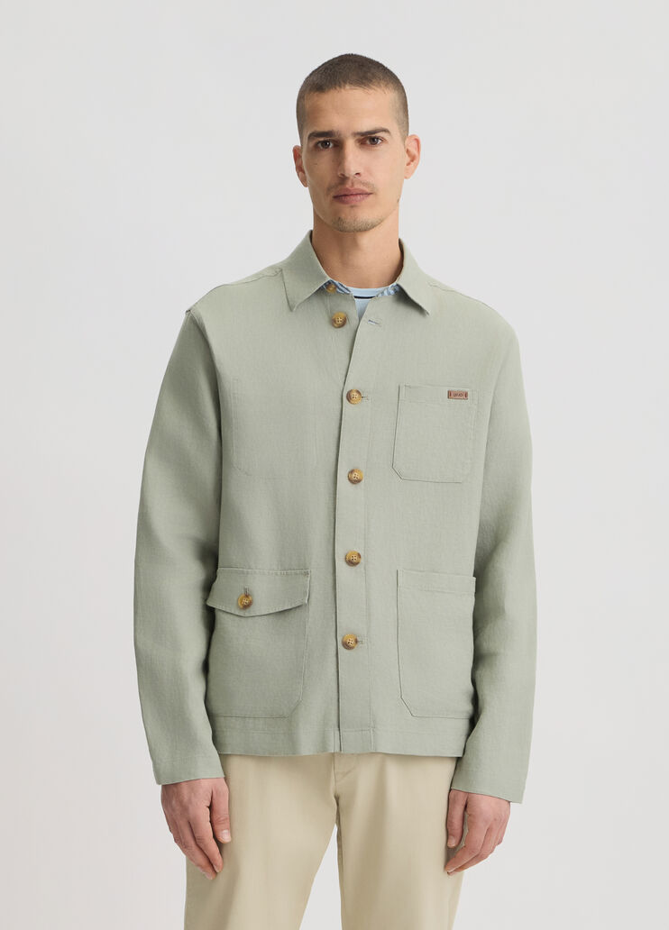 100% linen field jacket sage Liu Jo - medium 100% linen field jacket sage Liu Jo - medium