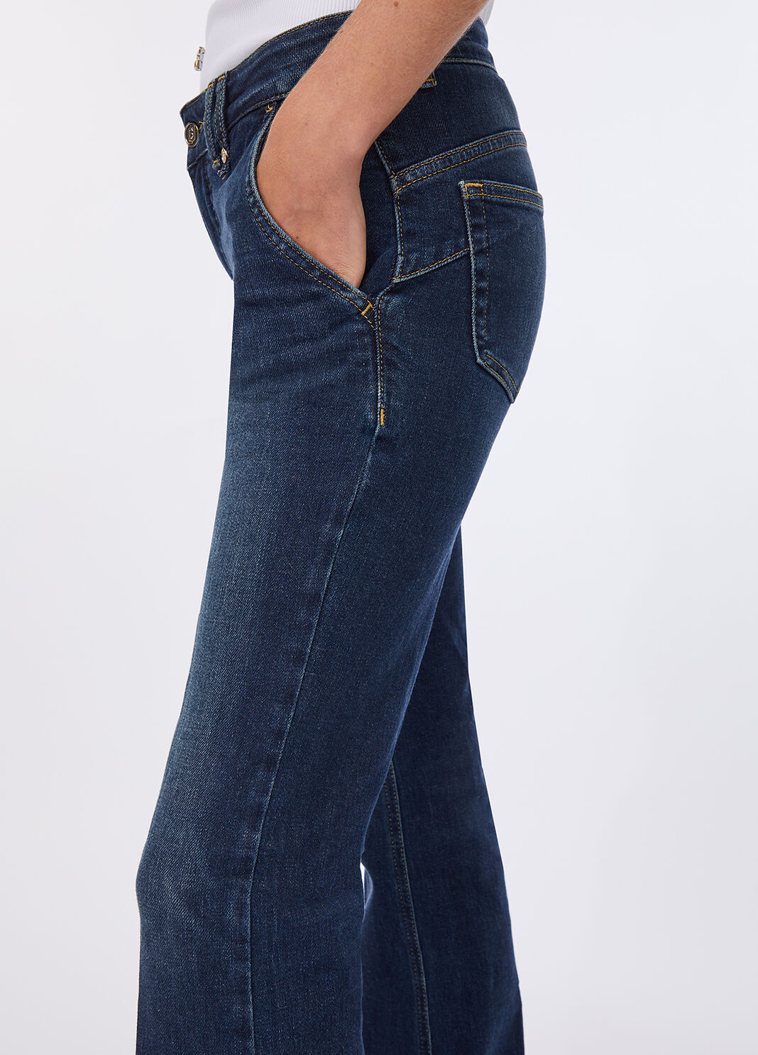 Jeans bootcut a vita bassa denim blu chiaro Liu Jo - large image number 2