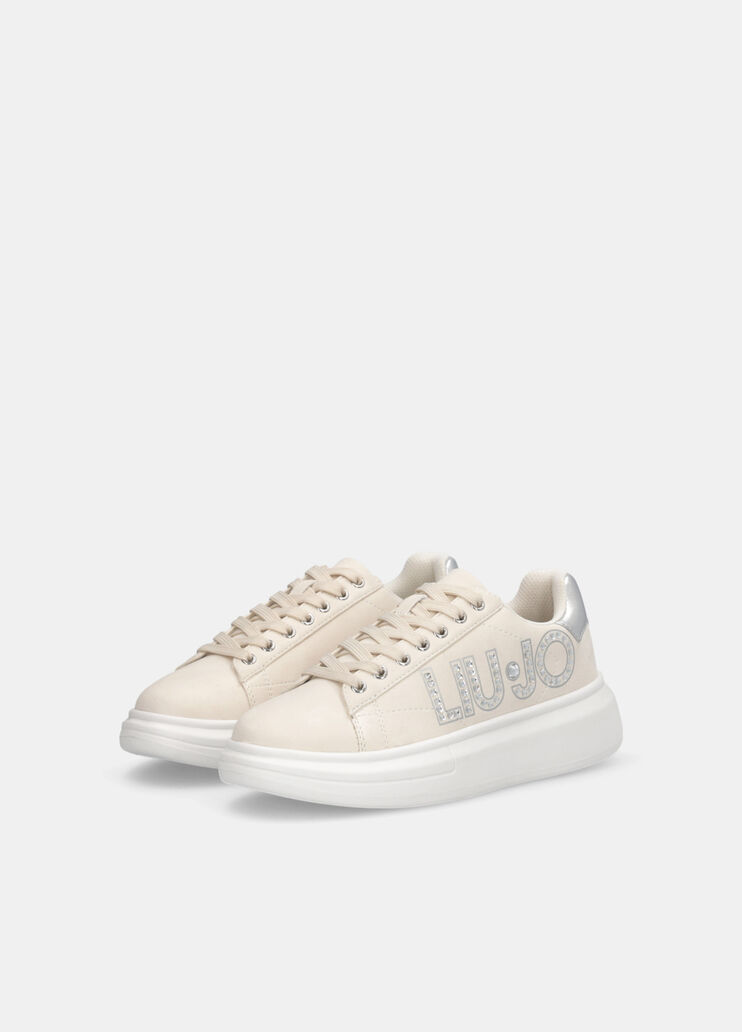 Sneaker mit Schmucklogo Weiß Liu Jo - large image number 2