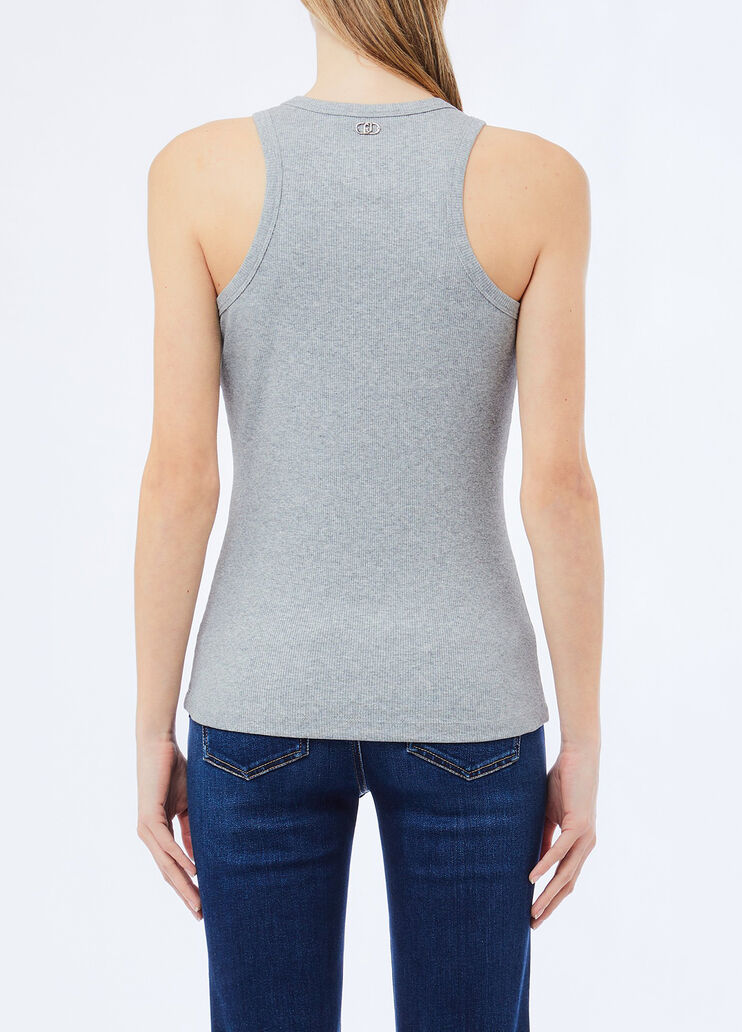 Top mit Schmuckapplikation Grau Liu Jo - medium